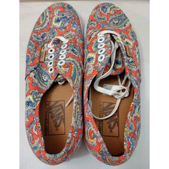 VANS Ultra Cush Paisley Print Men's 8.5/ Women's 10 Low Top Sneakers - Picture 5 of 8